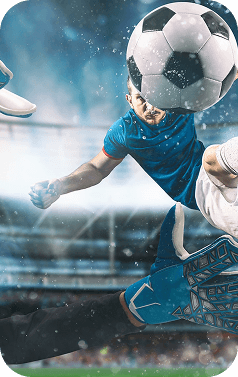 Football player in action